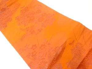 秋草模様織出し名古屋帯